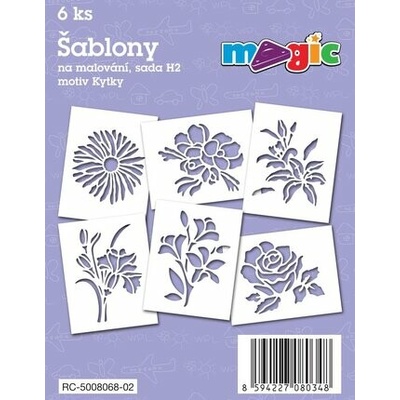 Primo Magic Papírové šablony sada H2 KVĚTINY III