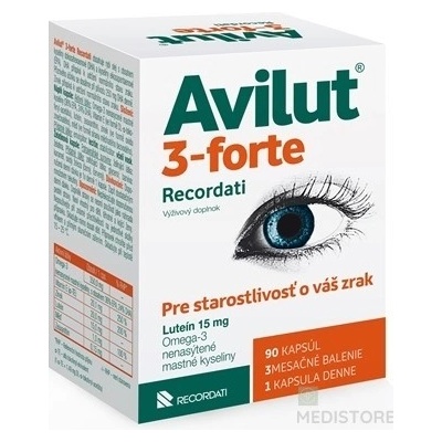 Avilut 3-forte Recordati 90 kapsúl