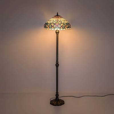 Brilagi - Tiffany витражна подова лампа LUISA 2xE27/60W/230V (BG4820)