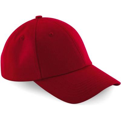 Beechfield B 59 Authentic 6 panelová baseballová COT53005924899-classic red Červená