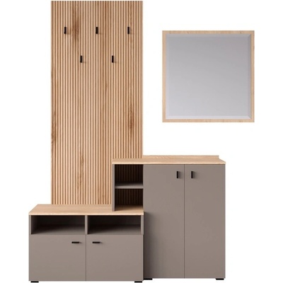 Sconto Predsieňová zostava EBRO béžová/dub cremona