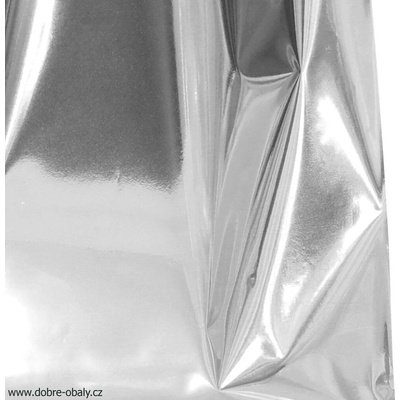 Dárkový sáček 15x25 cm metal STŘÍBRNÝ