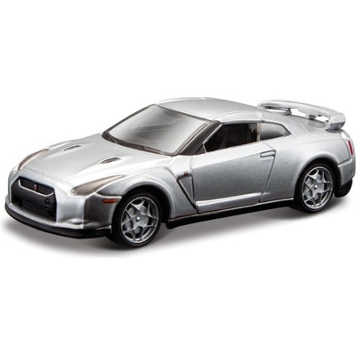 Bburago Nissan GT R R35 stříbrná 1:64