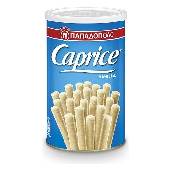 Papadopoulos Caprice plněné trubičky Vanilla 250 g