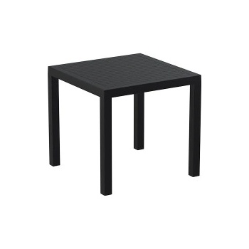 Siesta Exclusive Si-Маса квадрат 80х80см. ares 80 (164) ЧЕРНА/БЯЛА (014260)