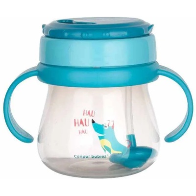 Canpol babies Чаша със силиконова сламка Canpol - 250 ml (56/517c)