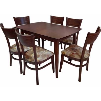 Bogdan Furniture Direct Комплект маса Malibu + 6 стола Malibu