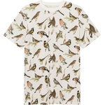 DEDICATED Мъжка тениска DEDICATED T-Shirt Stockholm Autumn Birds T-shirt - Off / White (216-6671-0114)