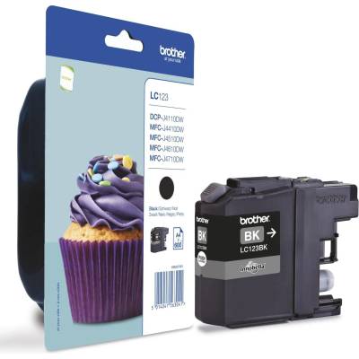 Brother Оригинална мастилница Brother LC123BK, Black (BR-INK-LC123BK)