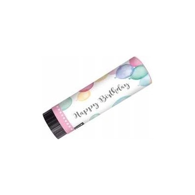 Vystřelovací konfety Happy Birthday 15 cm