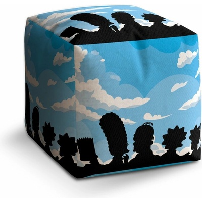Sablio Taburet Cube Cartoon 2: 40x40x40 cm