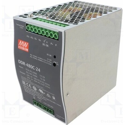 MEAN WELL DDR-480C-24 Měnič: DC/DC; 480W; Uvst: 33,6÷67,2VDC; Uvýst: 24VDC; Ivýst: 20A