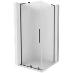 Mexen Velar L плъзгаща се душ кабина 120 x 120 см, матирано, четкано оръжеен сив - 871-120-120-33-66 (871-120-120-33-66)