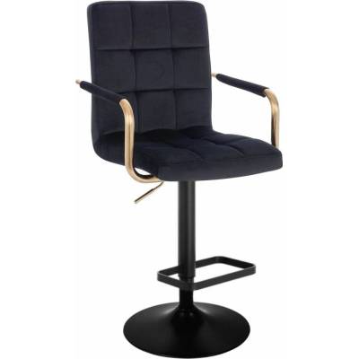 LuxuryForm Design Verona Gold Velur na čiernom tanieri čierna