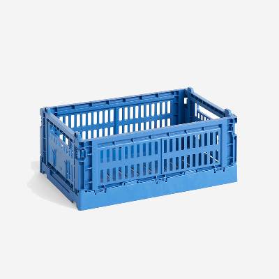 HAY Úložný box Colour Crate S Electric Blue