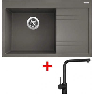 Sinks Set RIM 780 L Truffle + baterie ELKA černá
