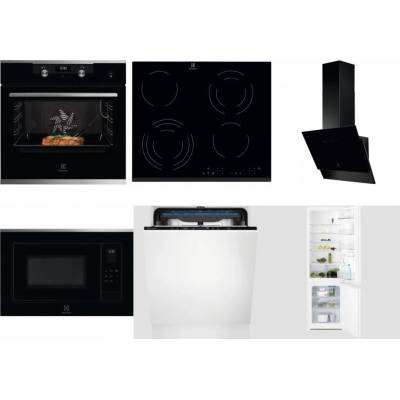 Set Electrolux KODEC75X2 + EHF6343FOK + LFV616K + LMS4253TMX + EES48200L + LNT3LF18S