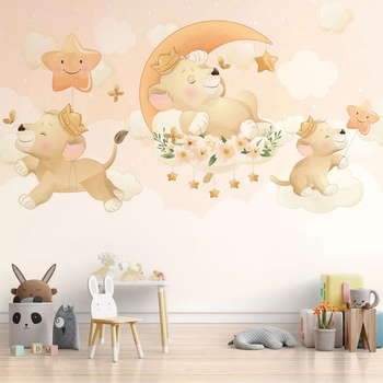 Image 1 of Art gift Тапет за детска стая - Лъвчето принц