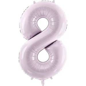 Party Deco Фолиев Балон Цифра, Светло Лилаво, 72 см - 8 (fb230g-8-014)