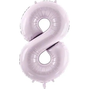 Party Deco Фолиев Балон Цифра, Светло Лилаво, 72 см - 8 (fb230g-8-014)