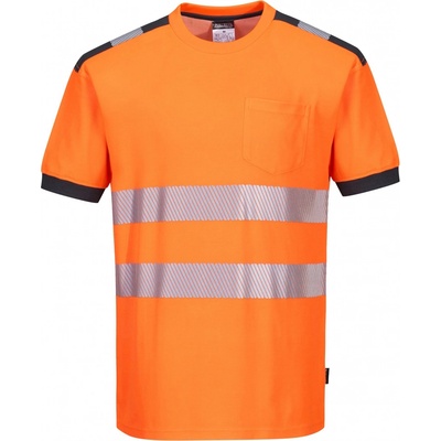 Portwest HI-VIS PW3 T181 Funkčné reflexné tričko HV oranžová/sivá XXL