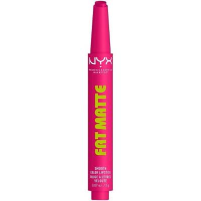 NYX Professional Makeup Fat Matte Smooth Rtěnka Růžová 2 g