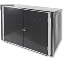 DEMA Kovový box na smetné nádoby 154x96x115/132 cm