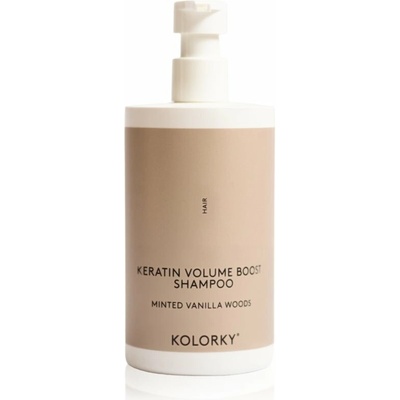 Kolorky Keratine Volume Boost Shampoo šampon pro objem Minted Vanilla Woods 390 ml