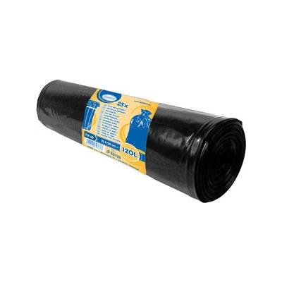 Pytle na odpadky 120 l černé 70 x 110 cm (Typ 60) [25 ks] (69769 - 7B)