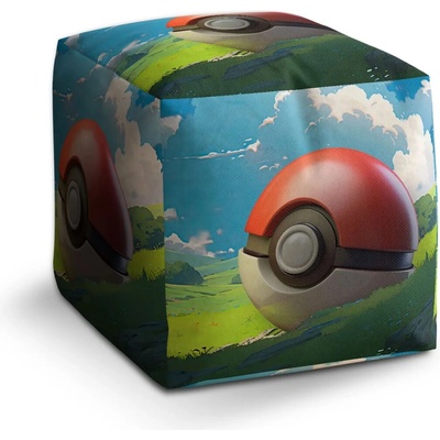 Sablio Taburet Kocka Pokemon ball Krajina: 40x40x40 cm