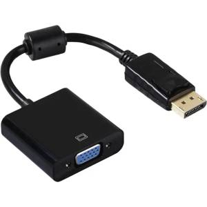 BlackBird Преобразувателен кабел Displayport 1.2 мъжки към VGA женски, черен BH1306 (BH1306)