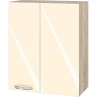 ИРИМ Горен ъглов кухненски шкаф Сити АРФ-Бежово гланц-05-17 60 см