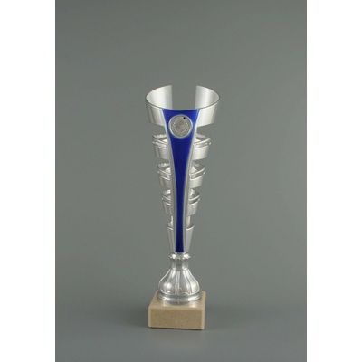Stříbrný sportovní pohár kornout 32,5 35 cm 34 cm