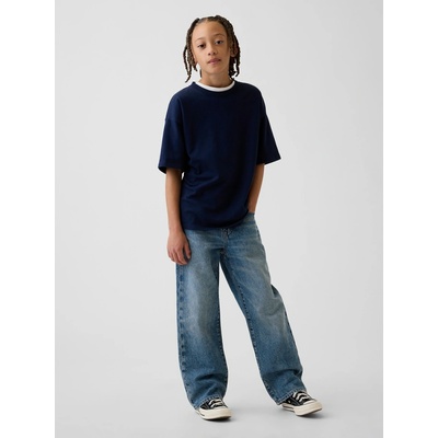 GAP detské džínsy 90s loose tmavomodrá