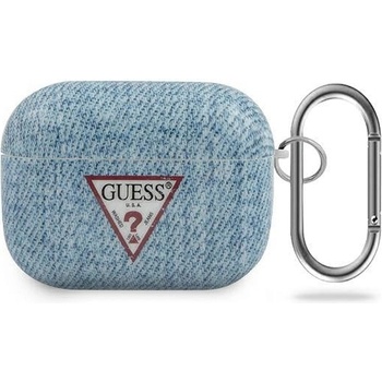 Guess Калъф Guess Denim Triangle за Apple AirPods Pro, Light Blue (3700740485644)