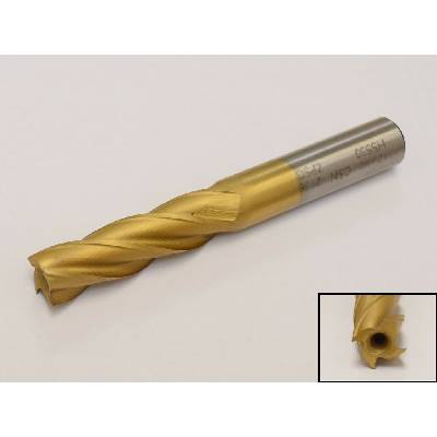 Fréza válcová čelní 12x40x94mm HSS TiN 4bř. polohrubozubá , ČSN 222136 2136.00-12x40x94-TiN