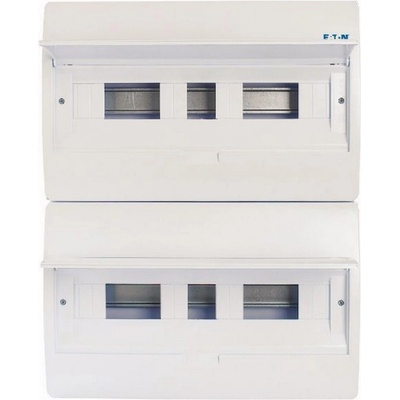 Eaton Пластмасово табло за открит монтаж eaton bc-o-2/36 tw eco ip40, 281694 - 2 реда, 36 модула (281694)