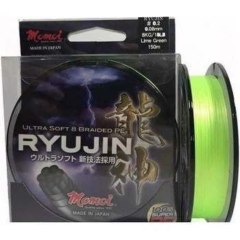 Momoi Šňůra RYUJIN Lime Green 150m 0,20mm
