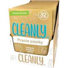 CleanlyEco Pracie pásiky na 18x32 praní s vôňou Fresh Forest kartón