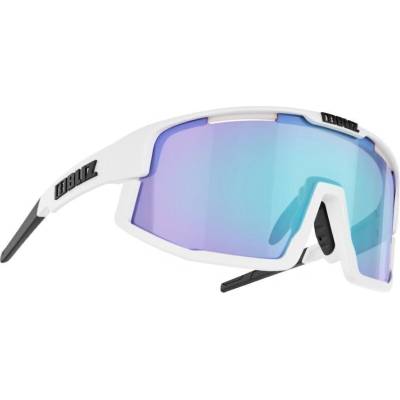 Bliz Vision 52001-03 Matt White/Smoke w Blue Multi plus Spare Jawbone Black Спортни очила (52001-03)