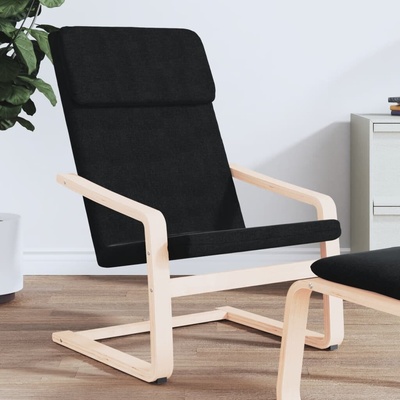 vidaXL 11461.351055 Relaxační židle černá textil