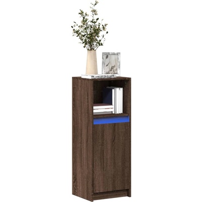vidaXL 11461.852172 příborník LED hnědý dub 38 x 34 x 100 cm