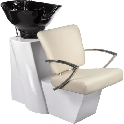 Barbiero kadeřnický mycí box LIVIO BH-8012 krémový