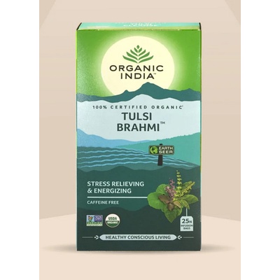 Organic India Čaj Tulsi Brahmi 25 sáčků