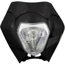 Univerzální Přední světlo na motocykl pro motorku černá