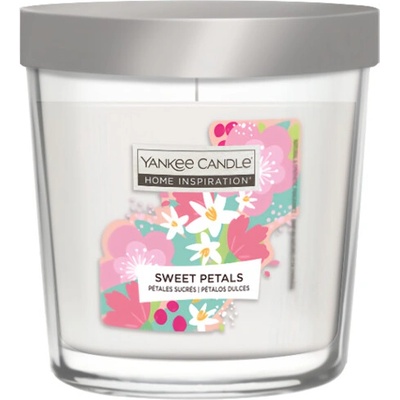 Yankee Candle Vonná svíčka ve skle Home Inspiration Sweet Petals, 200 g