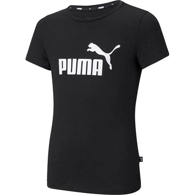 PUMA Ess Logo Kids Tee Black