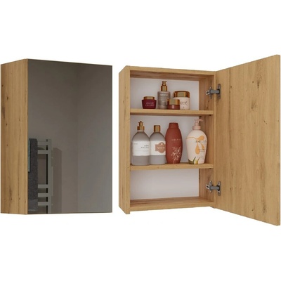 Topeshop POLA 1DL ARTISAN koupelnový doplněk Dub