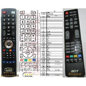 GENERAL ACER 25. MAM0J. 001, RC-H5003-880 - съвместимо дистанционно управление на марката General (25.MAM0J.001, RC-H5003-880) Дистанционно
