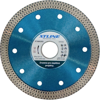 Xtline Kotouč diamantový 125 x 1,0 / 1,4 mm XT169125S